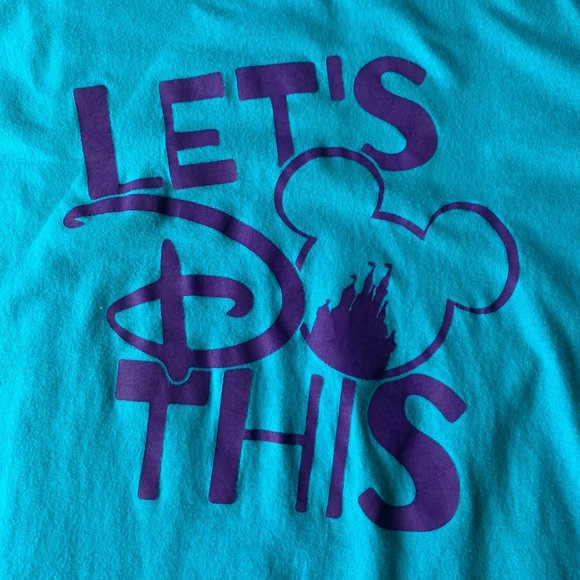 WOMENS SIZE MEDIUM DISNEY T SHIRT, LETS DO THIS - Picture 5 of 12